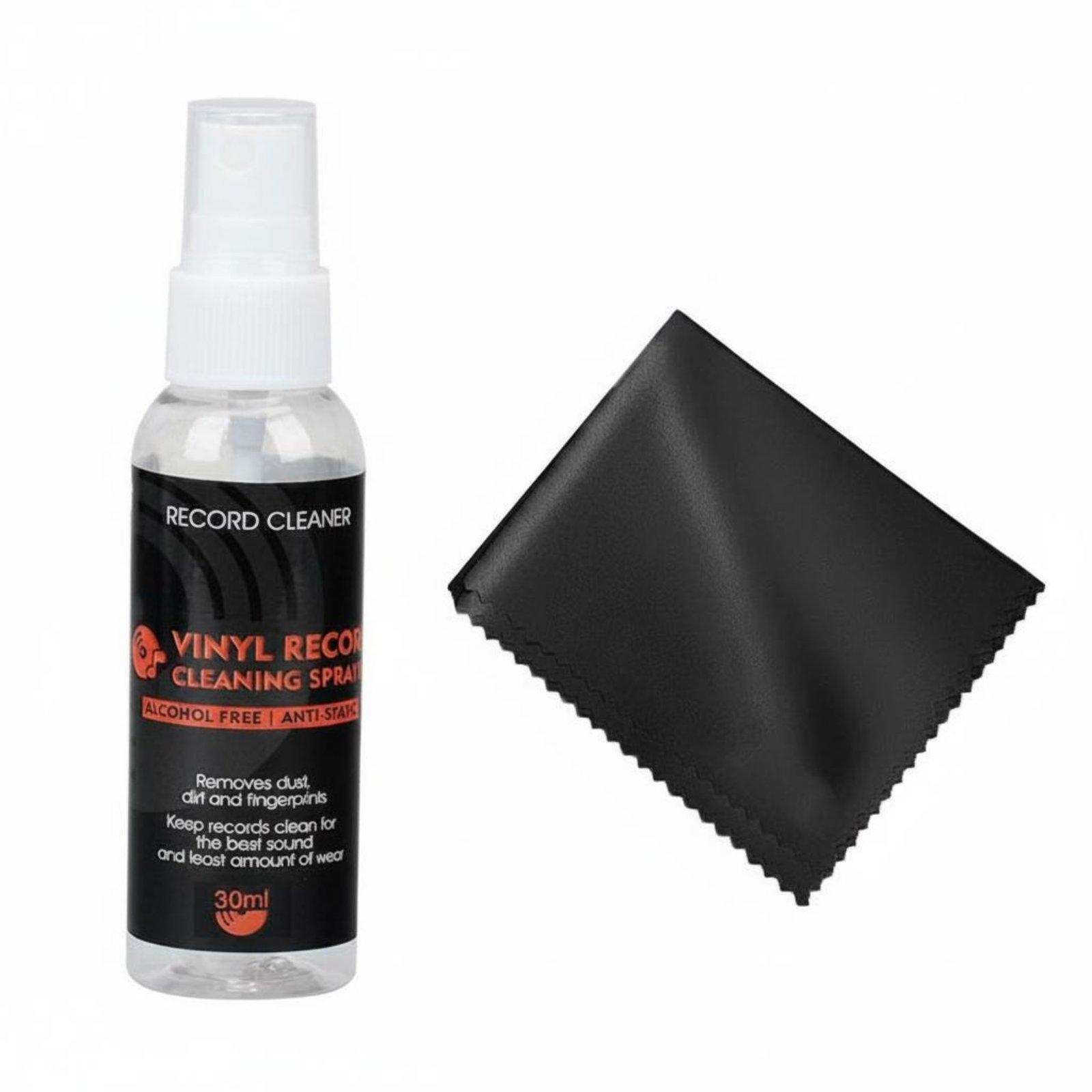Vinyl Record Cleaner - ビニールレコードクリーナーキット ナノ洗浄液 マイクロファイバークロスセット ビニールレコードの清掃用 LPコレクションのメンテナンス用