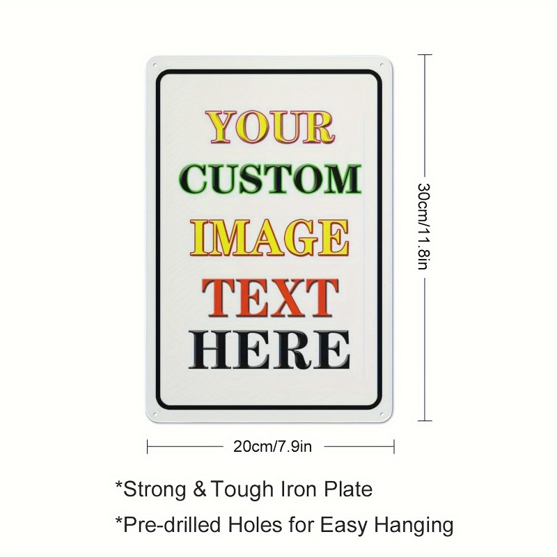 カスタム写真入り長方形鉄板ヴィンテージ風ブリキ看板、パーソナ - Vintage Collectible Plates のレビューと価格