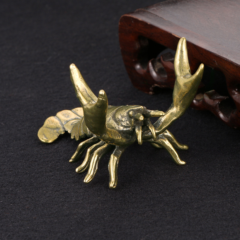 真鍮製のカニの置物、アンティーク調の動物モチーフのペン立て、 - Vintage Collectible Pens のレビューと価格